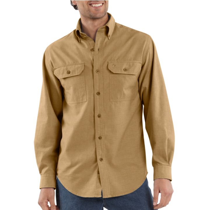 Carhartt Fort Solid Long-Sleeve Shirt (S202) - Sportex Sales